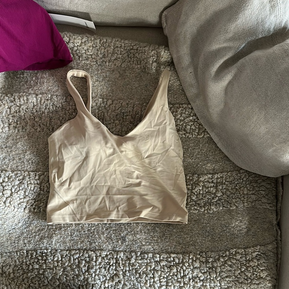 Lululemon off white/cream align tank Size 4